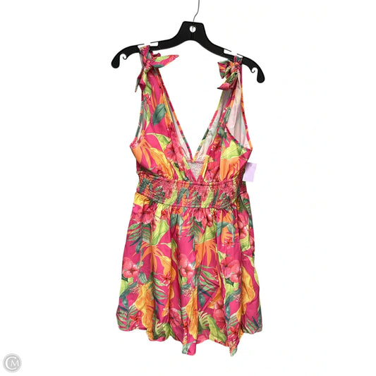 Dress Casual Short By Shein In Floral Print, Size: Xl