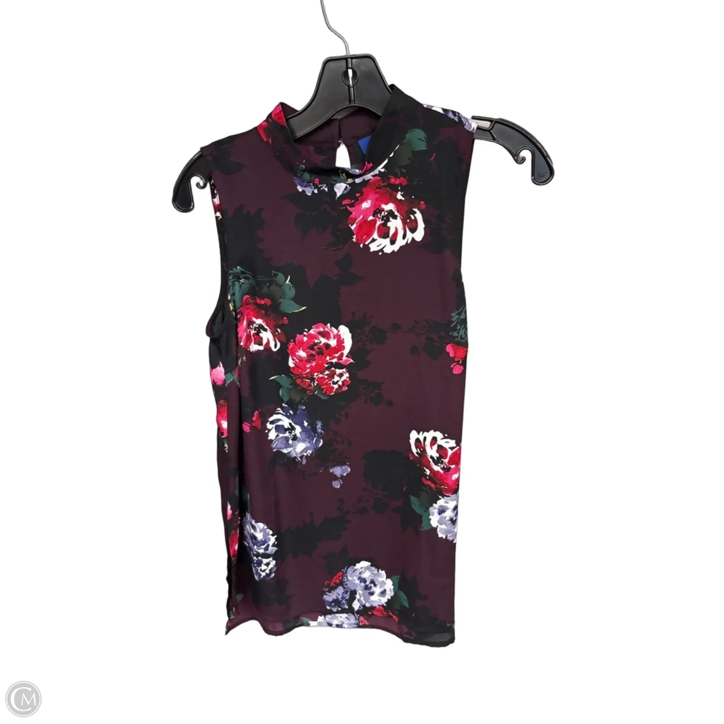 Top Sleeveless By Apt 9 In Floral Print, Size: Xs
