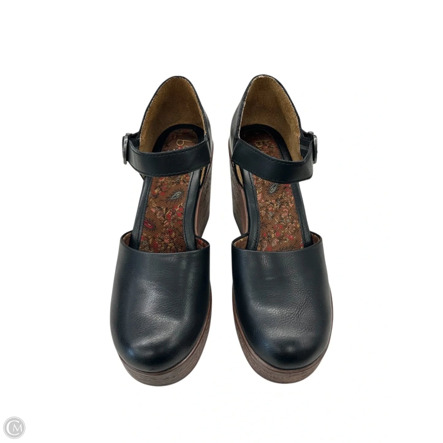 Shoes Heels Wedge By Boc In Black, Size: 8