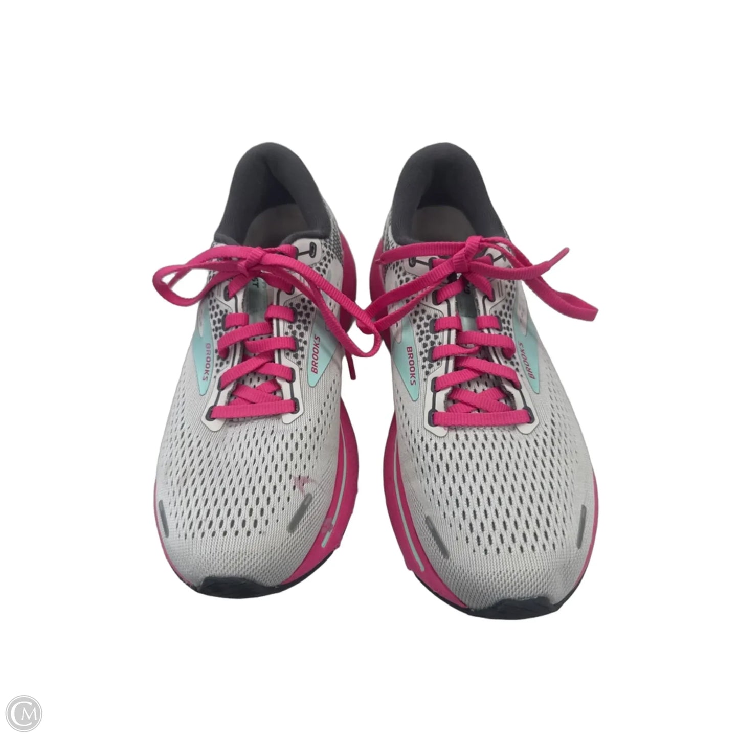 Shoes Athletic By Brooks In Grey & Pink, Size: 8