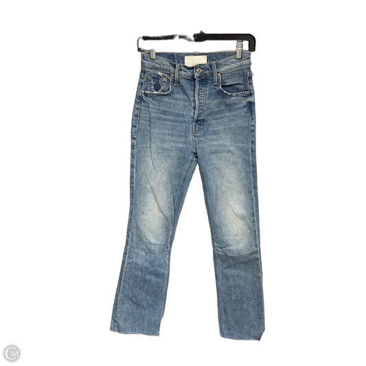 Jeans Straight By Mother In Blue Denim, Size: 0