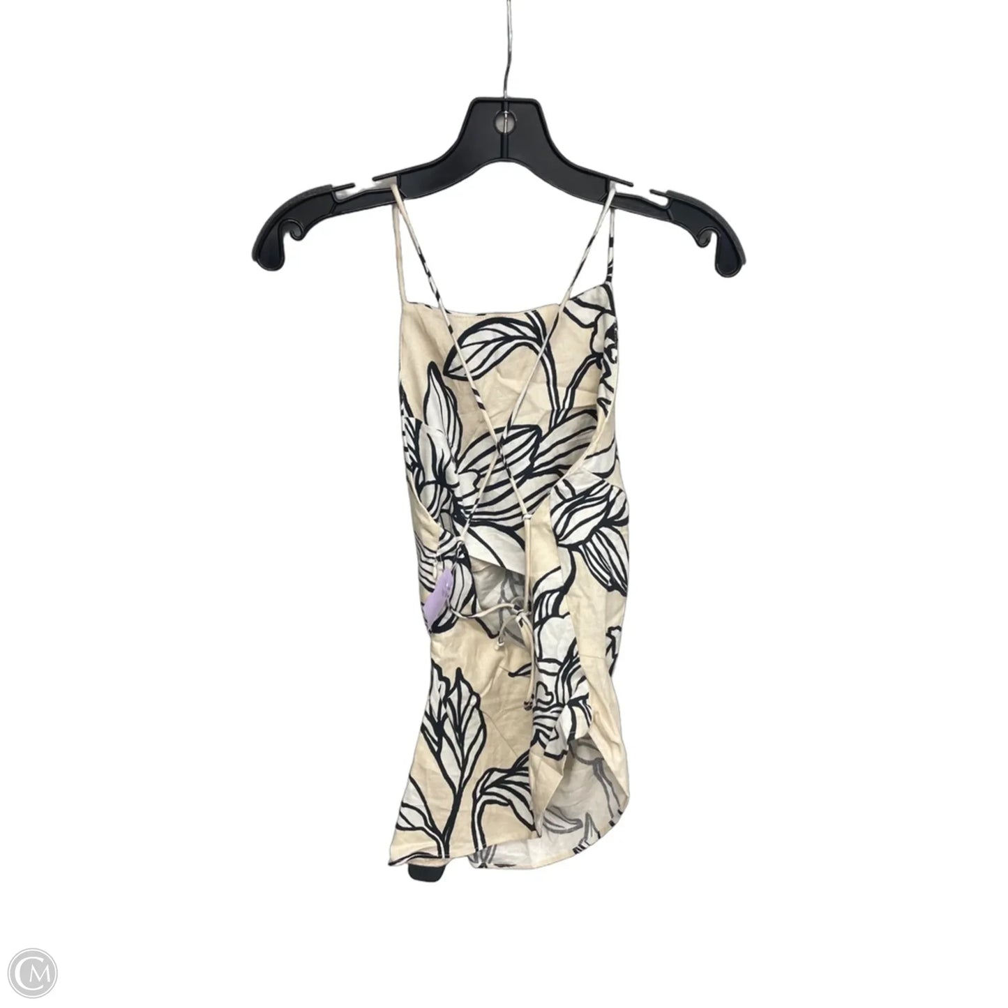 Top Sleeveless By Zara In Black & Cream, Size: Xs