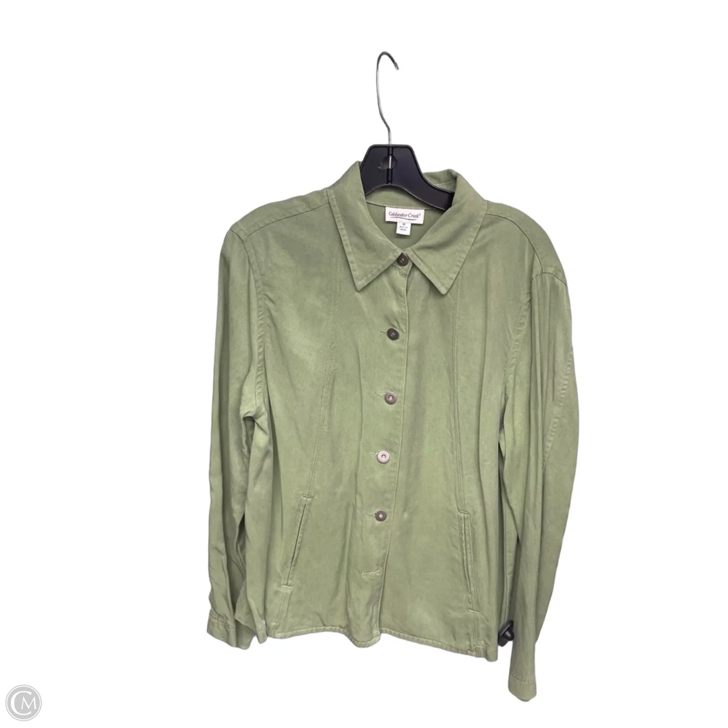 Jacket Denim By Coldwater Creek In Green, Size: M