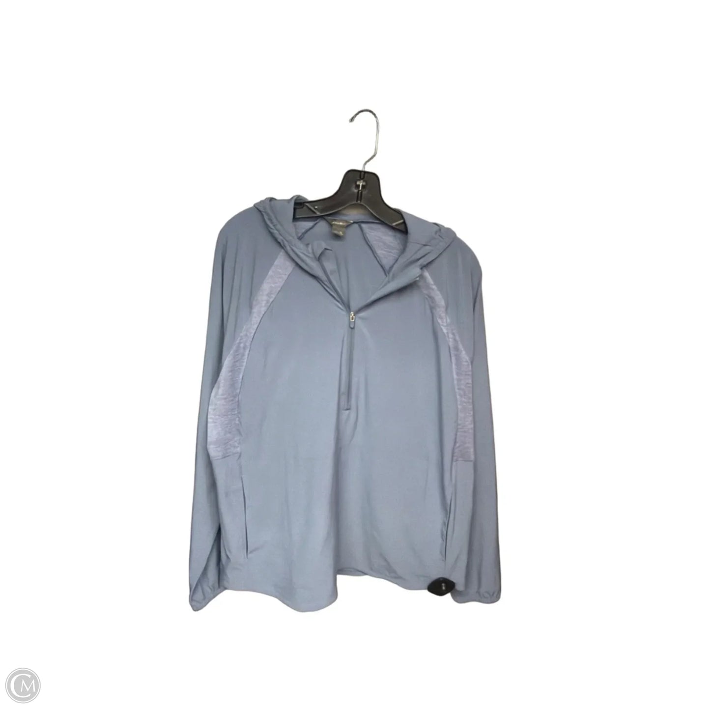 Athletic Jacket By Eddie Bauer In Blue, Size: Xl