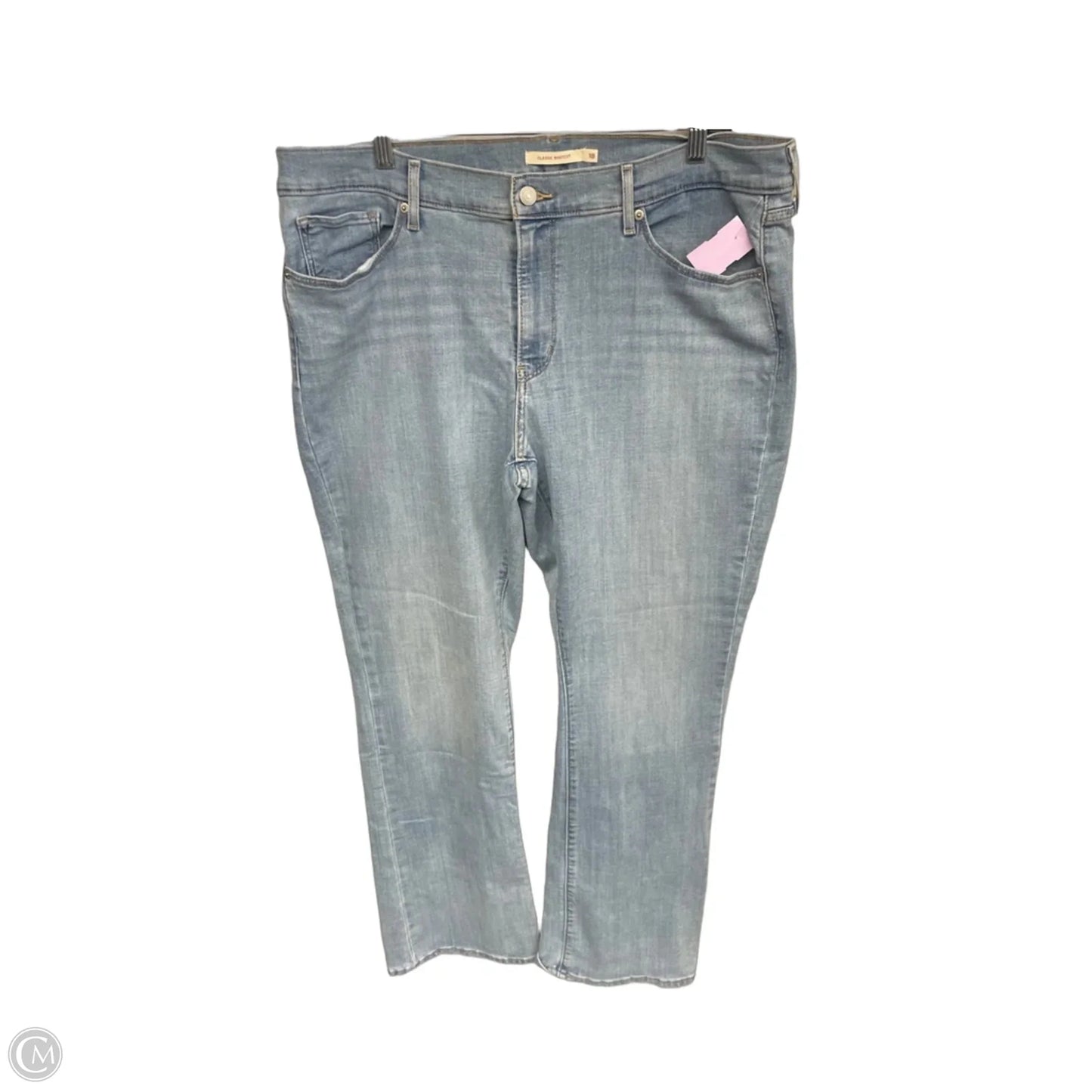 Jeans Boot Cut By Levis In Blue Denim, Size: 18