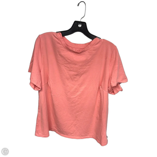 Top Short Sleeve Basic By A New Day In Orange, Size: Xxl