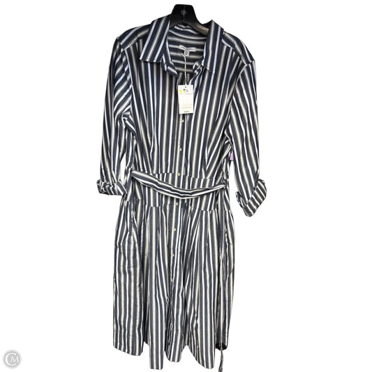 Dress Casual Maxi By Free Assembly In Blue & White, Size: Xl