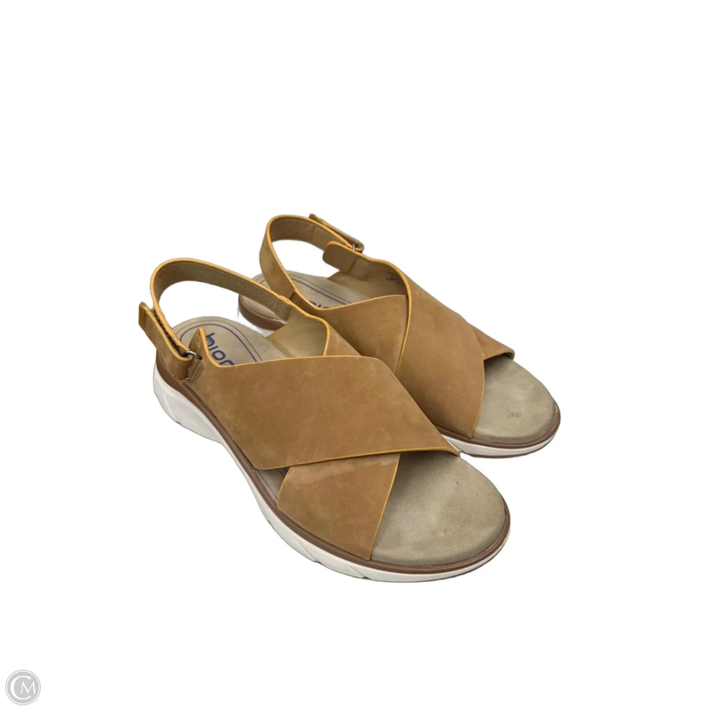 Sandals Flats By Clothes Mentor In Brown, Size: 8.5