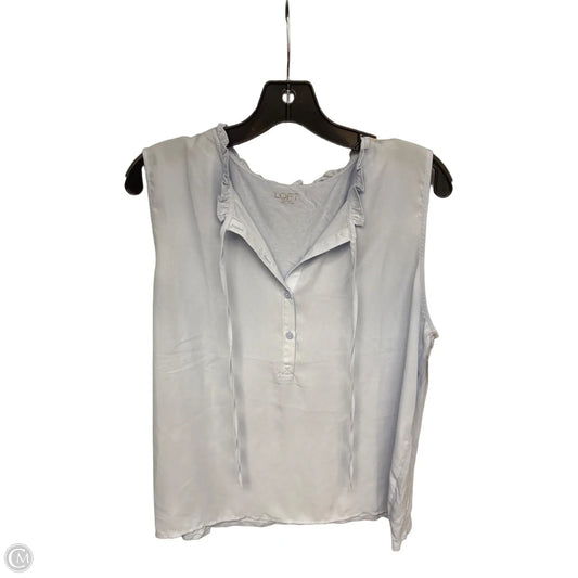Top Sleeveless By Loft In Blue, Size: S