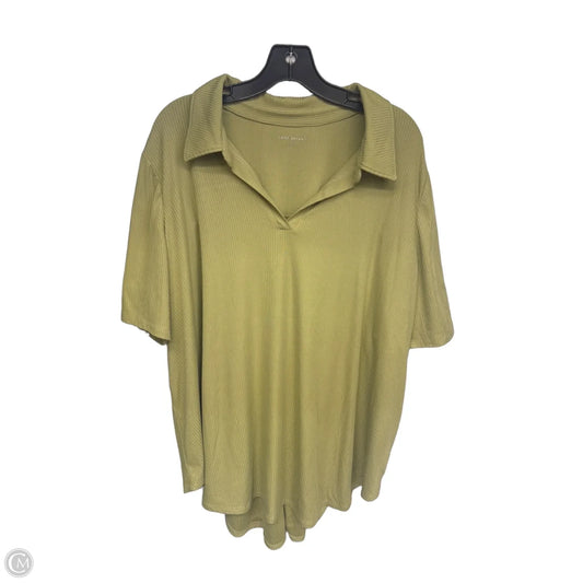 Top Short Sleeve By Lane Bryant In Green, Size: 3x
