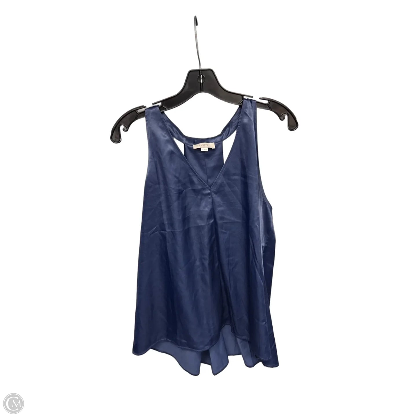 Top Sleeveless By Loft In Blue, Size: L