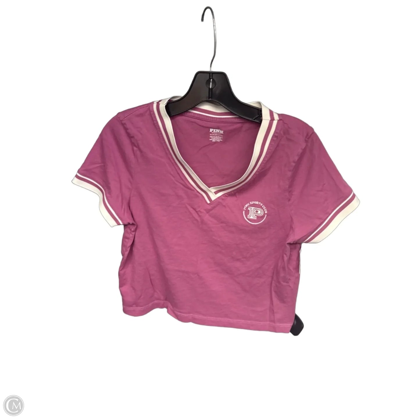 Athletic Top Short Sleeve By Pink In Pink, Size: Xs