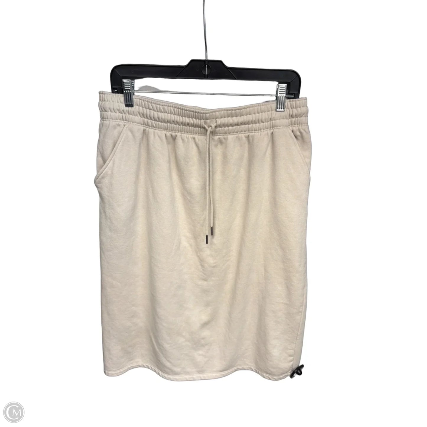 Skirt Midi By H&m In Beige, Size: L