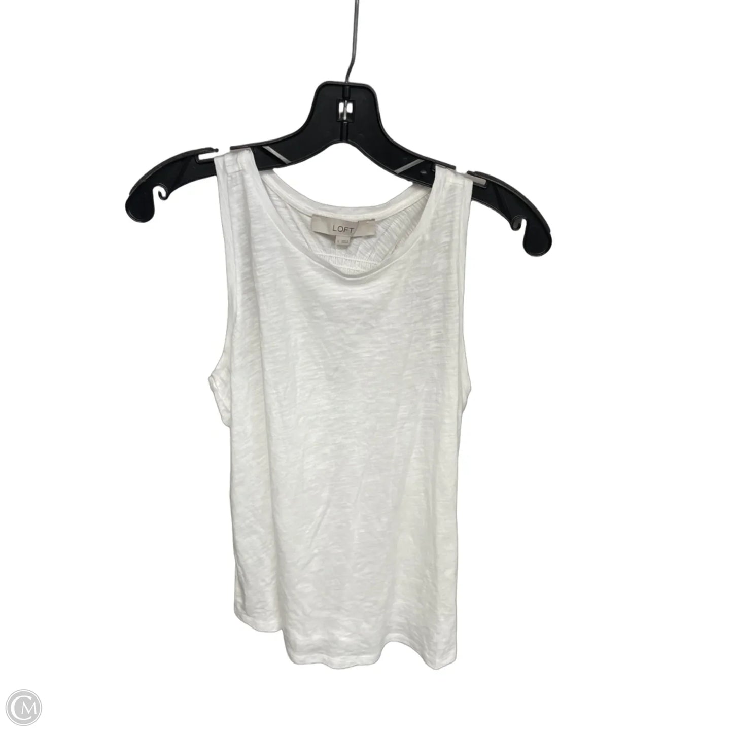Top Sleeveless By Loft In White, Size: S