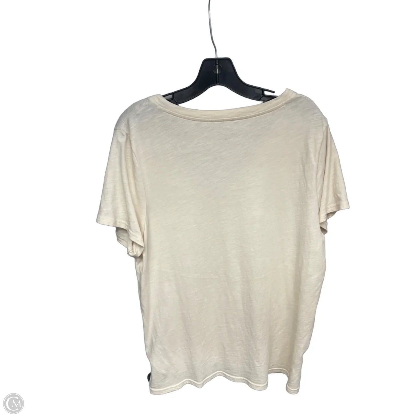Top Short Sleeve Basic By J. Crew In Cream, Size: Xl