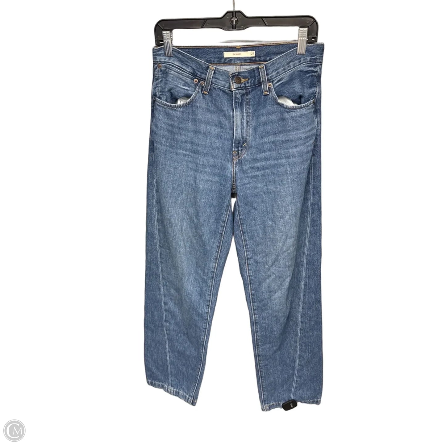 Jeans Wide Leg By Levis In Blue Denim, Size: 4