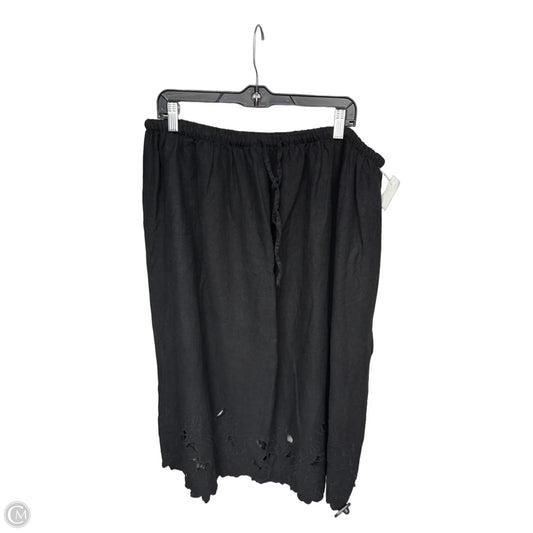 Skirt Midi By Universal Thread In Black, Size: Xl