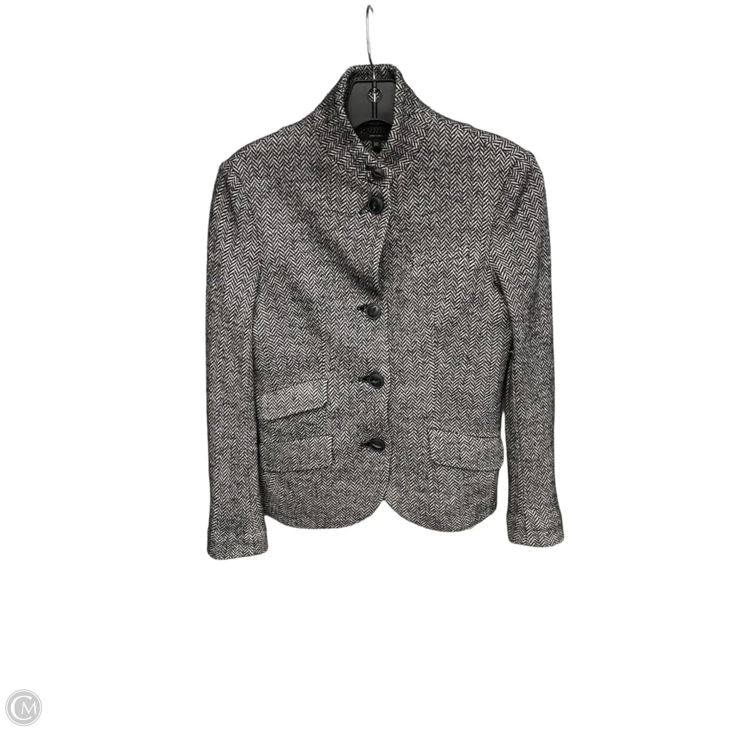 Jacket Designer By Rag And Bone In Black & White, Size: 0