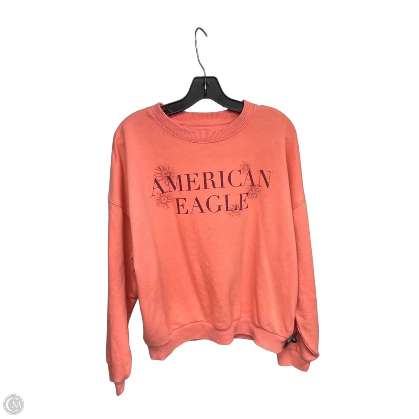 Sweatshirt Crewneck By American Eagle In Coral, Size: L