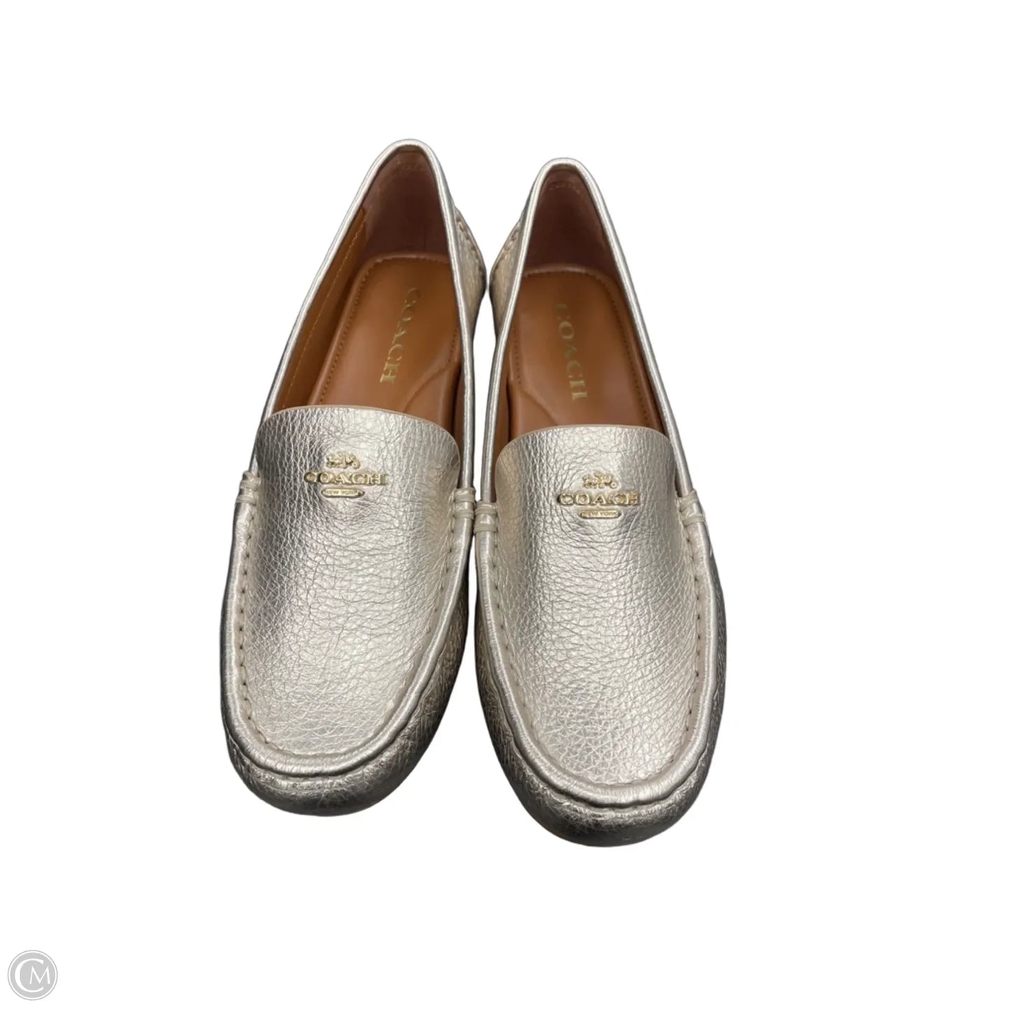 Shoes Designer By Coach In Gold, Size: 7