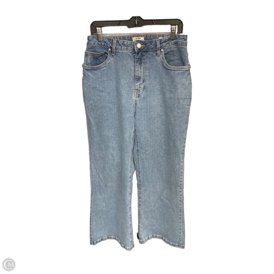 Jeans Wide Leg By Cotton On In Blue Denim, Size: 14