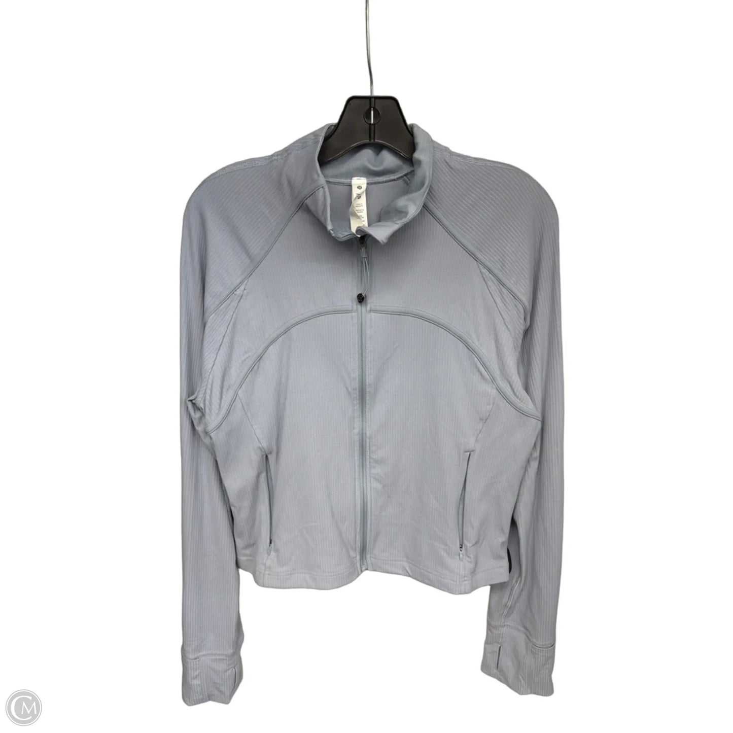 Athletic Jacket By Lululemon In Blue, Size: 14
