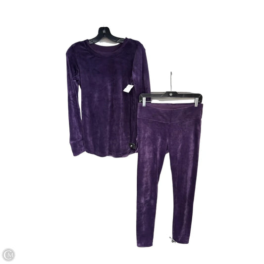 Lounge Set Pants By Cuddl Duds In Purple, Size: S
