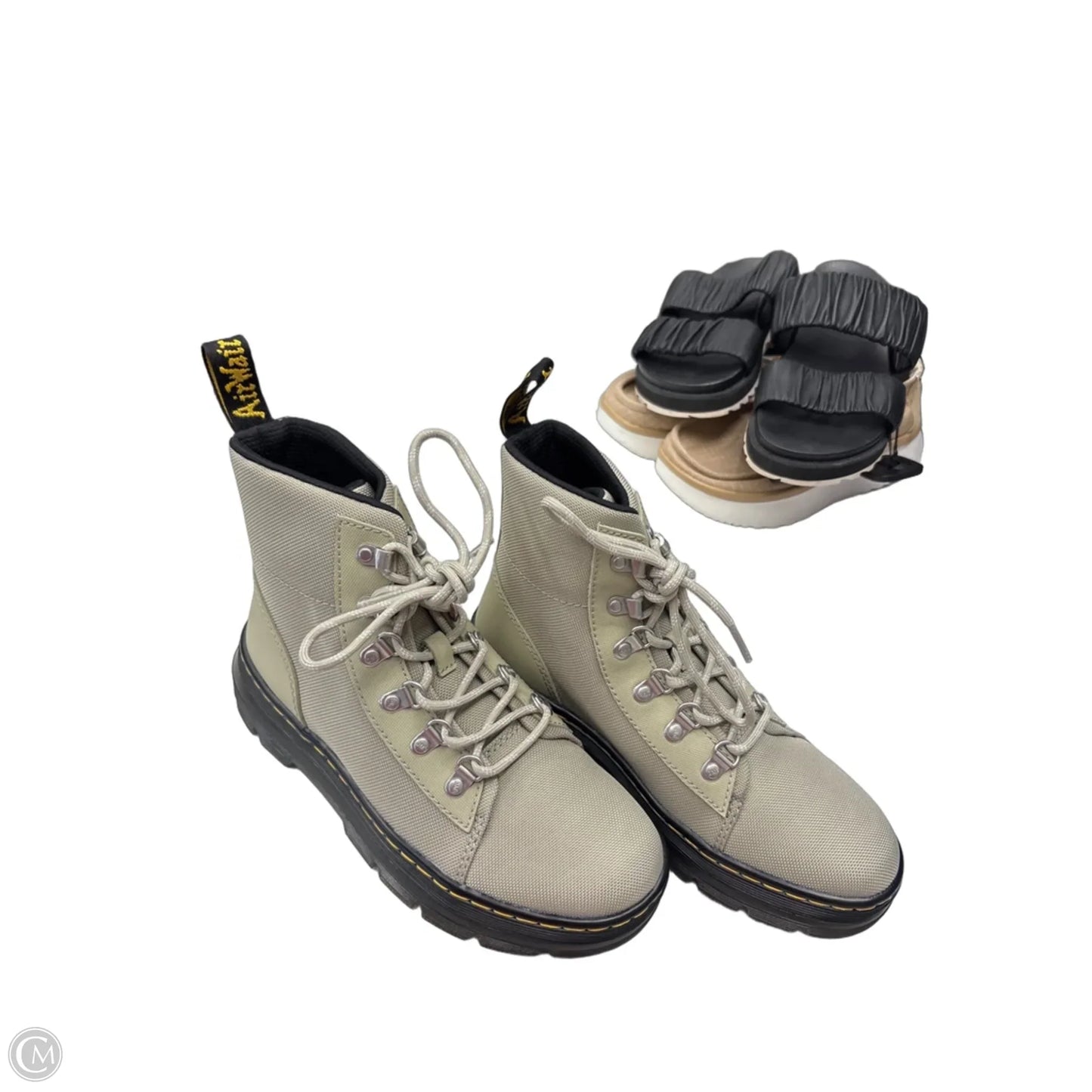 Boots Ankle Flats By Dr Martens In Grey, Size: 7