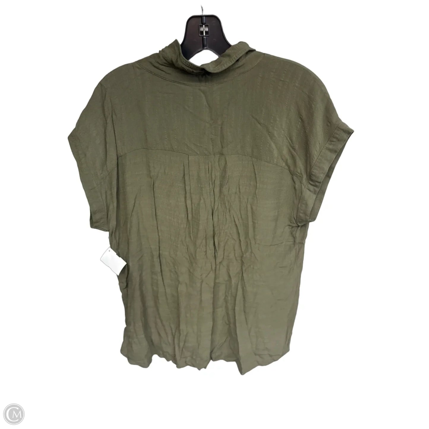 Top Short Sleeve By Loft In Green, Size: M