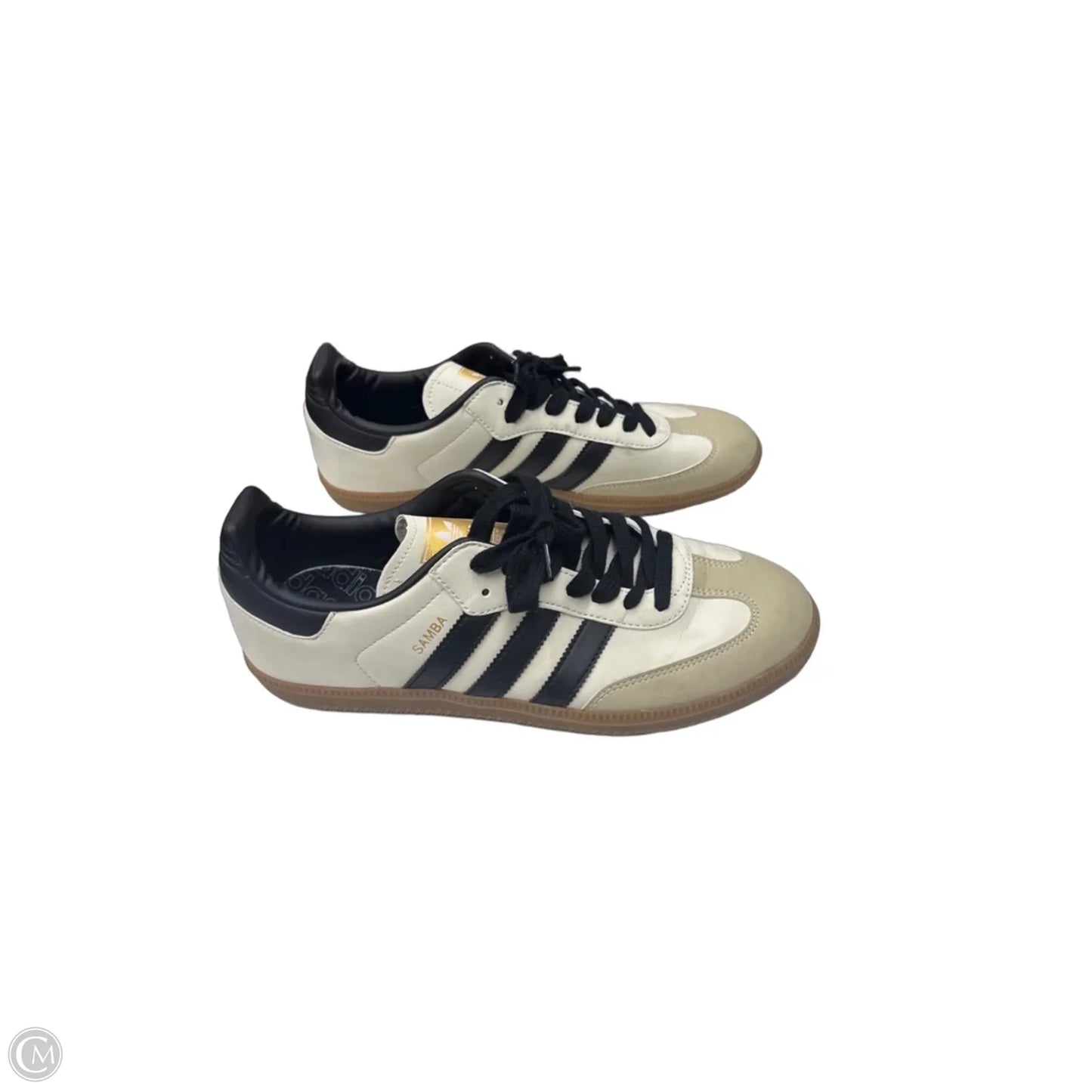 Shoes Sneakers By Adidas In Black & Cream, Size: 8.5