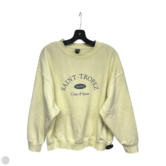 Sweatshirt Crewneck By Wild Fable In Yellow, Size: S