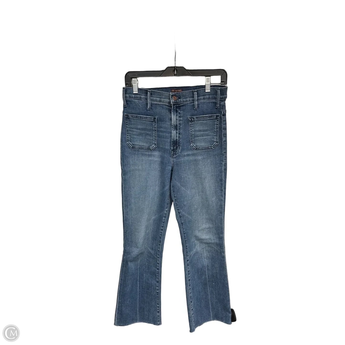 Jeans Cropped By Mother In Blue Denim, Size: 6