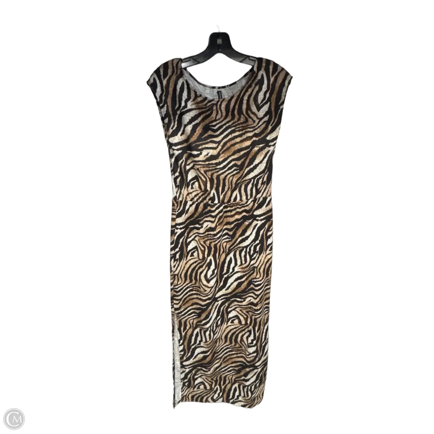 Dress Casual Maxi By W118 By Walter Baker In Black & Brown, Size: S
