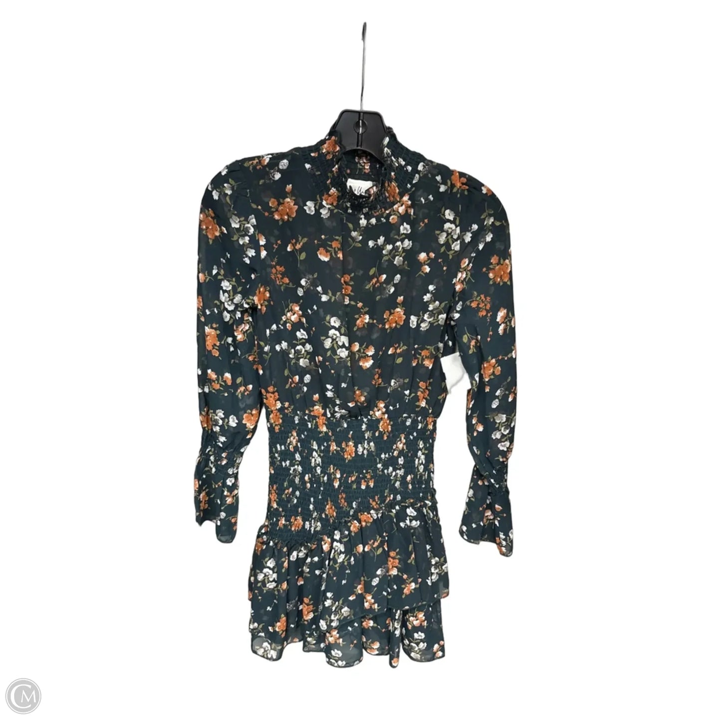 Dress Casual Short By Clothes Mentor In Green & Orange, Size: 2