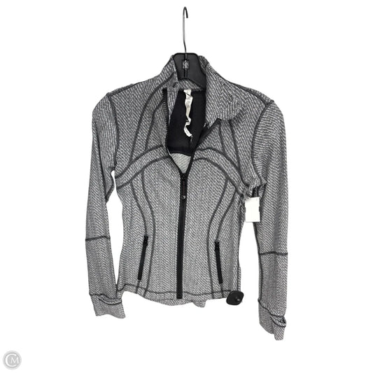 Athletic Jacket By Lululemon In Grey, Size: 4