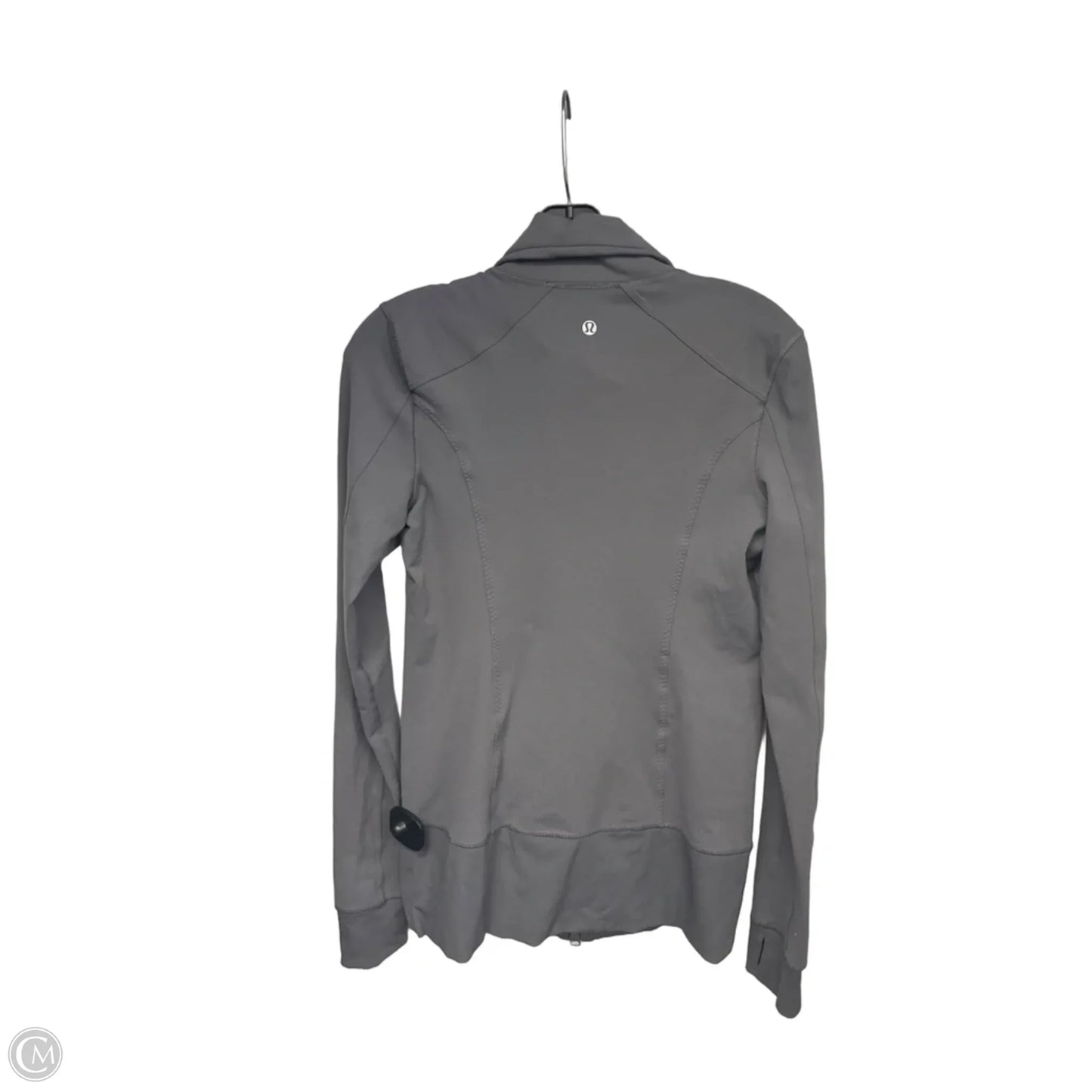 Athletic Jacket By Lululemon In Grey, Size: 8
