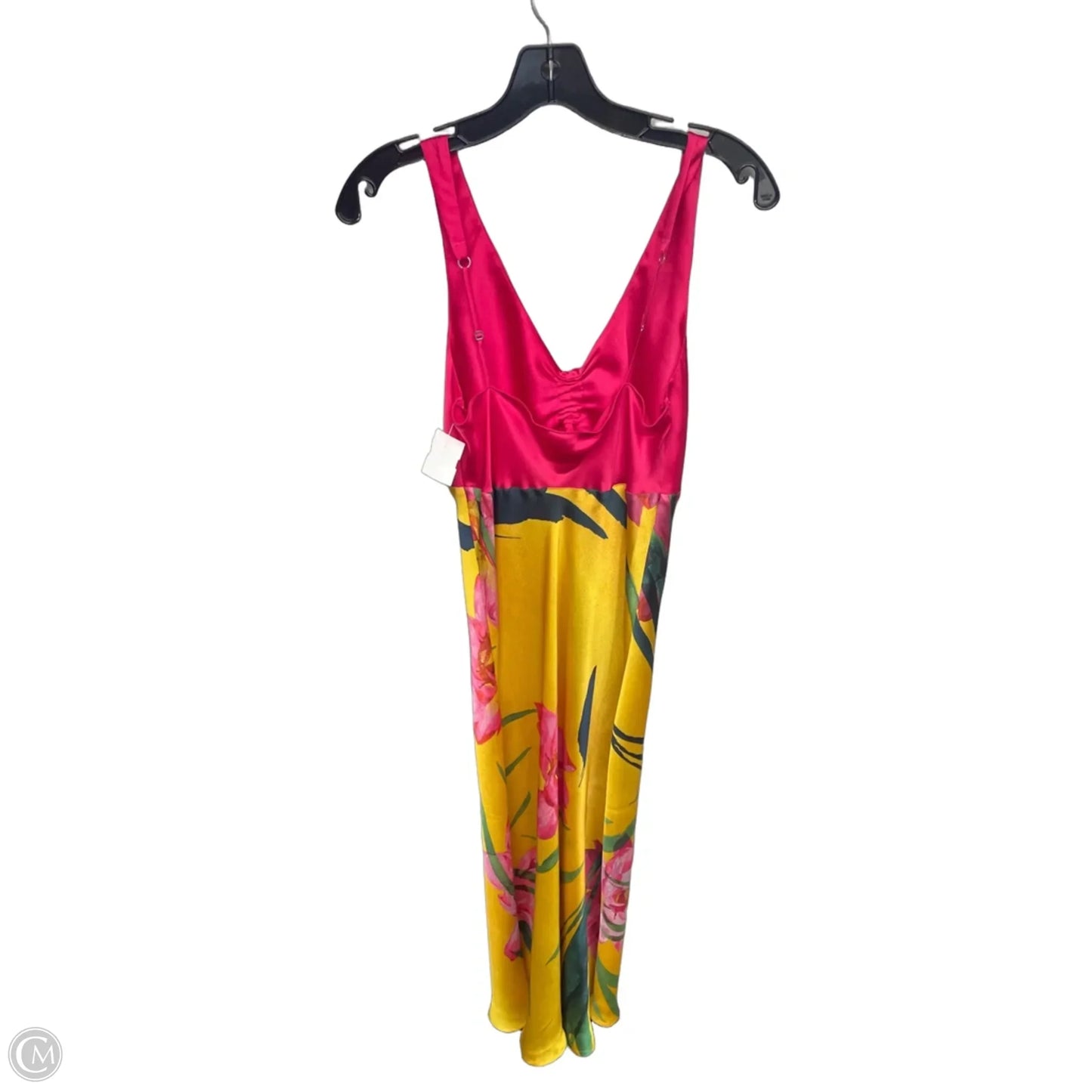 Dress Casual Maxi By Natori In Pink & Yellow, Size: S