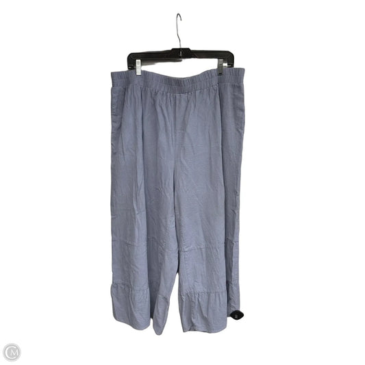 Pants Cropped By Emery Rose In Blue, Size: 4x