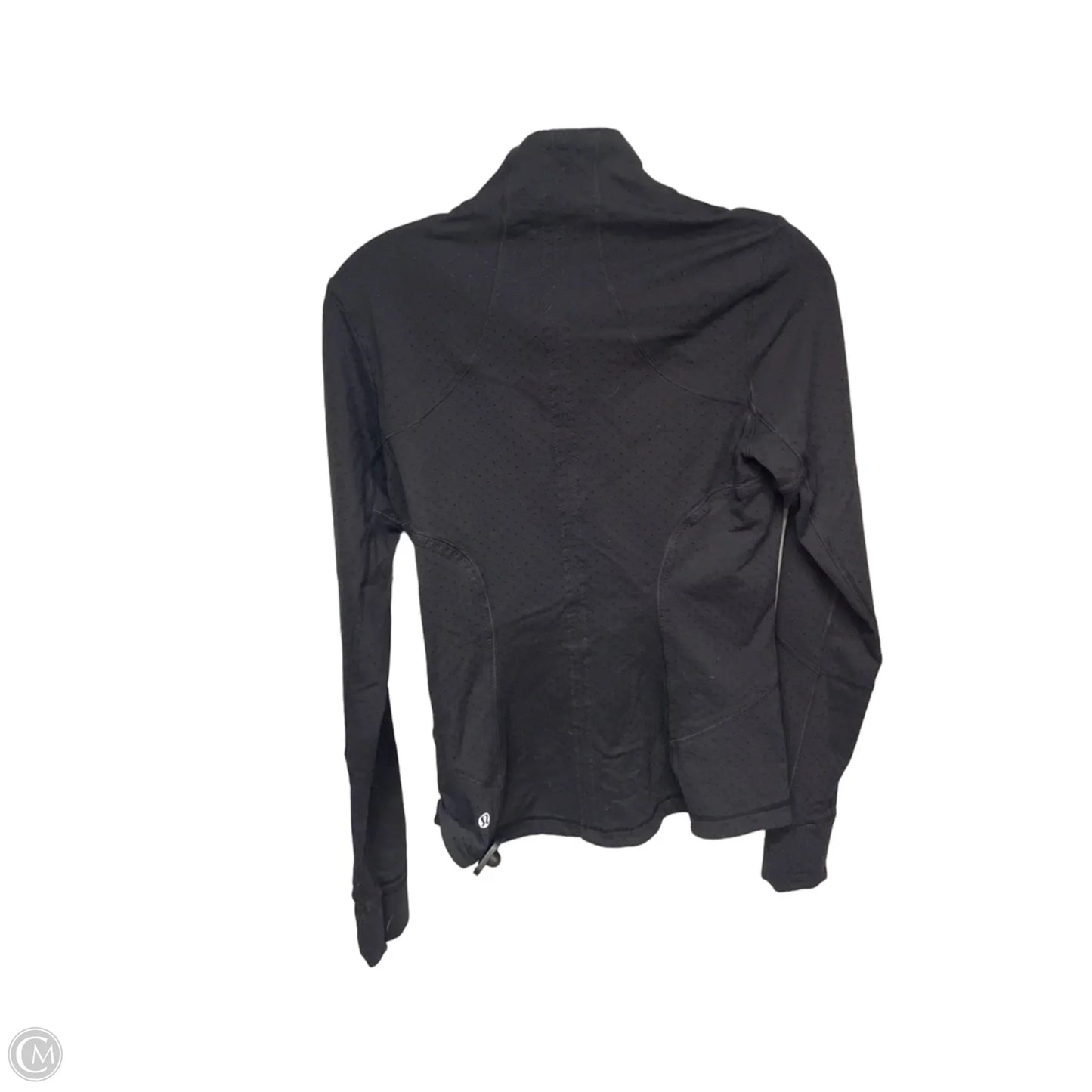 Athletic Jacket By Lululemon In Black, Size: 6