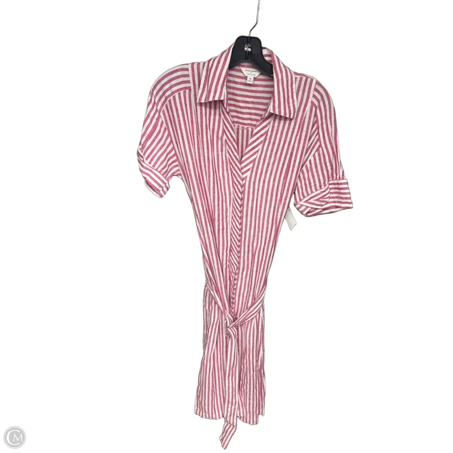 Dress Casual Maxi By Banana Republic In Red & White, Size: M