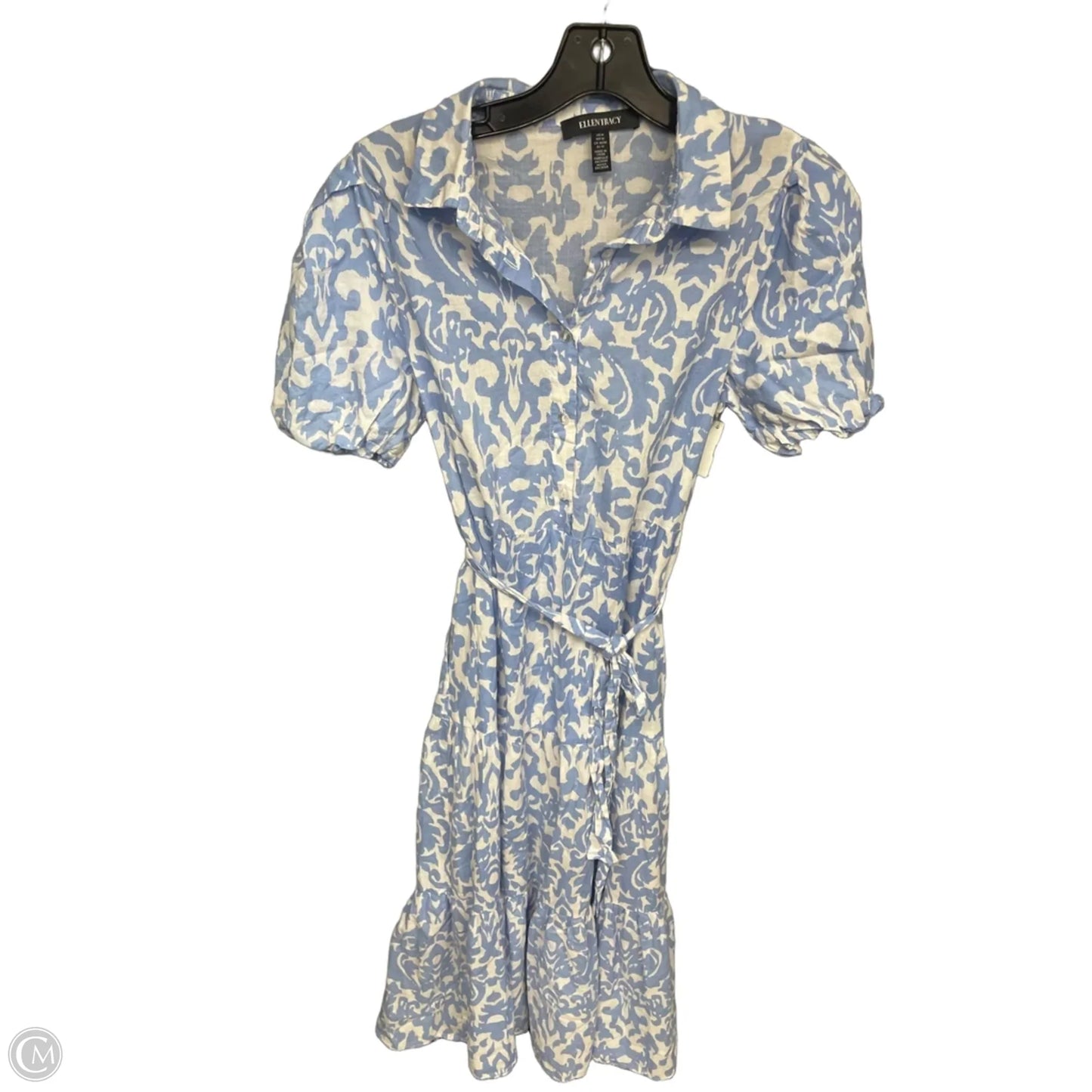 Dress Casual Maxi By Ellen Tracy In Blue & White, Size: M
