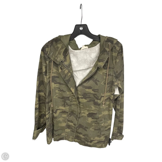 Jacket Denim By Hem & Thread In Camouflage Print, Size: M