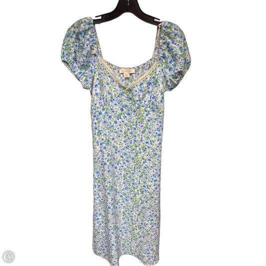 Dress Casual Maxi By Monteau In Blue & Green, Size: Xs