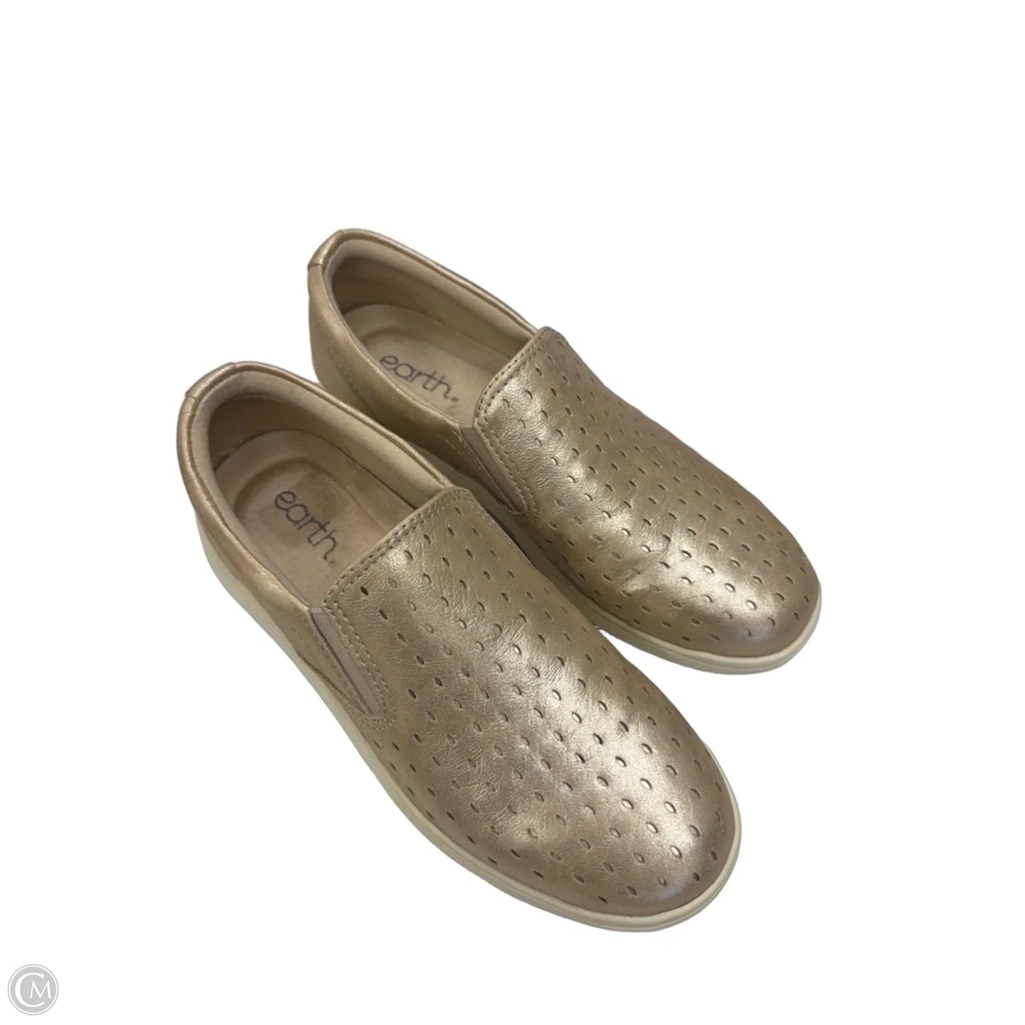 Shoes Flats By Earth In Gold, Size: 7.5