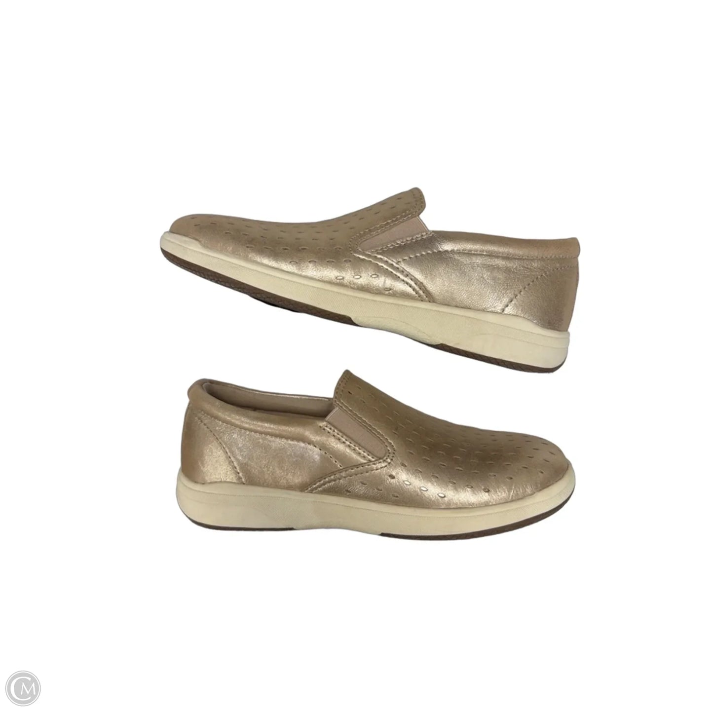 Shoes Flats By Earth In Gold, Size: 7.5