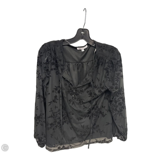 Top Long Sleeve By Dr2 In Black, Size: M