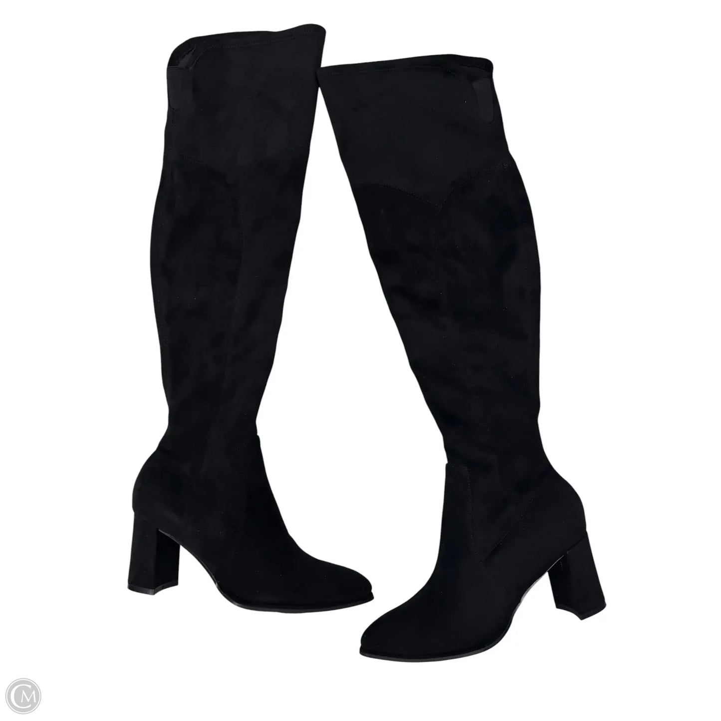 Boots Knee Heels By Marc Fisher In Black, Size: 6