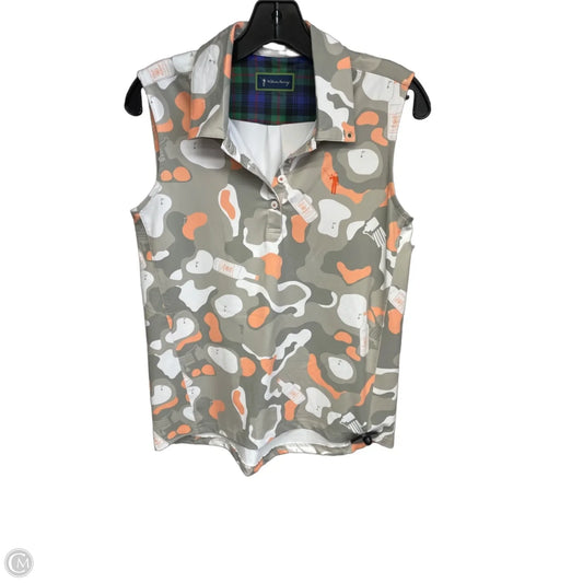 Athletic Tank Top By Clothes Mentor In Green & Orange, Size: S