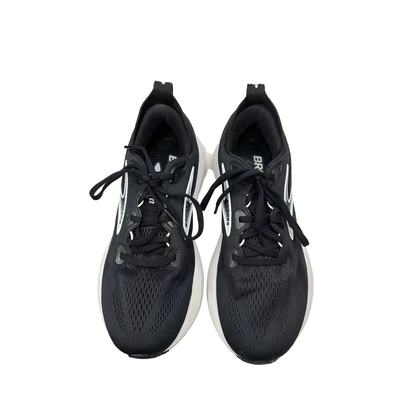 Shoes Athletic By Brooks In Black & White, Size: 9.5