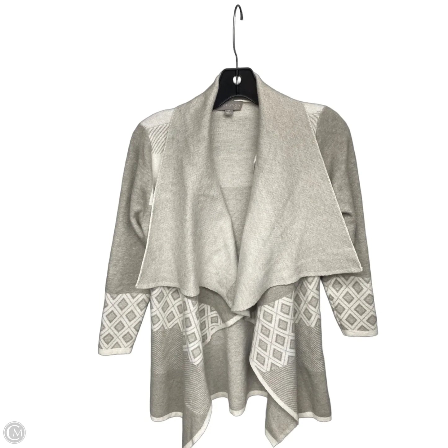 Cardigan By Evolution In Grey & White, Size: Sp